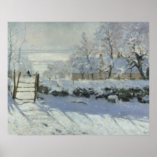 Claude Monet - Magpie Poster