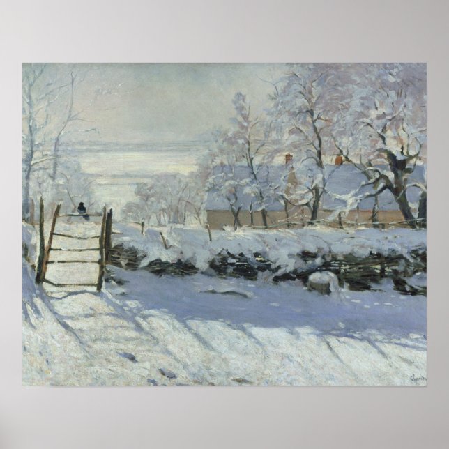 Claude Monet - Magpie Poster (Framsidan)