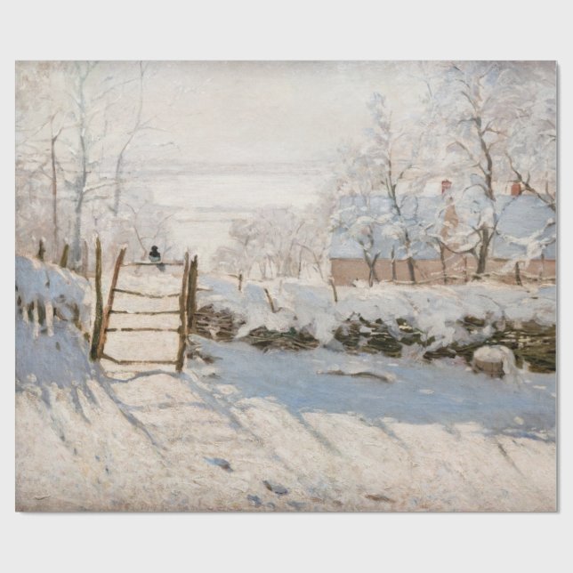 Claude Monet - Magpie Presentpapper (Platt)