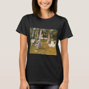 Claude Monet målar, skogsbryn av Sargent Tee Shirt