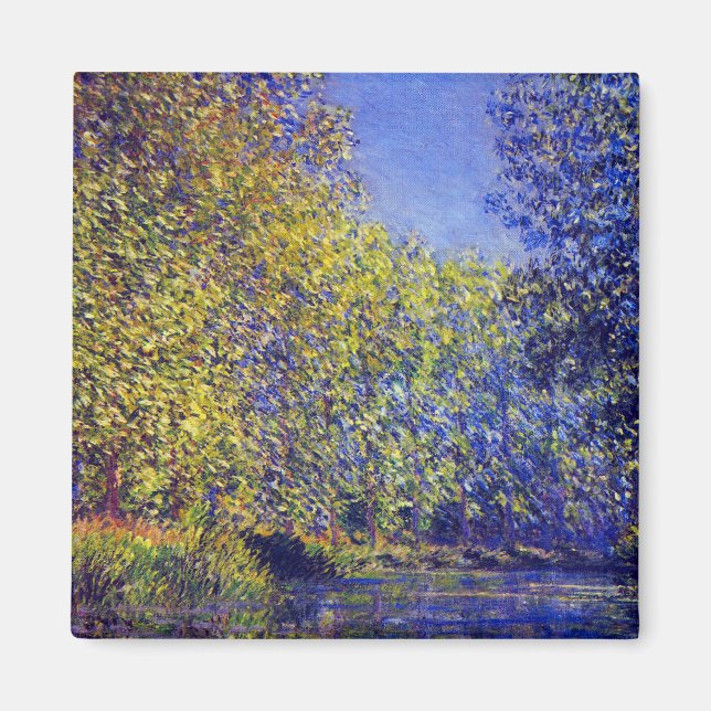 Claude Monet-målarbend i Epte nära Giverny Magnet (Framsidan)
