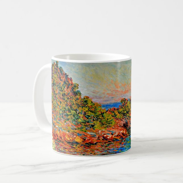Claude Monet-målning, nära Monte Carlo Kaffemugg (Framsida vänster)