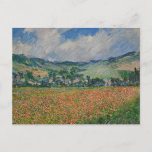 Claude Monet målning, Vallmo fält vid Giverny Vykort