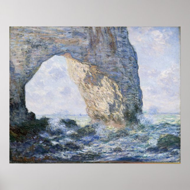 Claude Monet | Manneporte Etretat Poster (Framsidan)