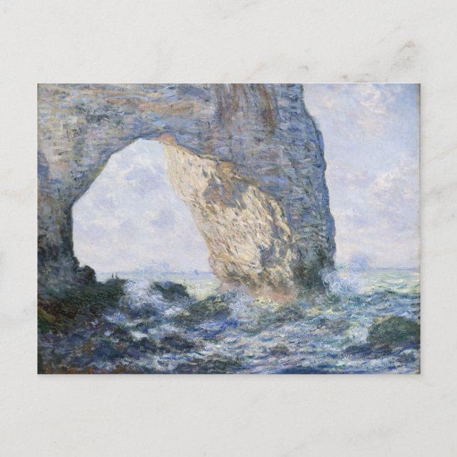 Claude Monet | Manneporte Etretat Vykort (Framsida)