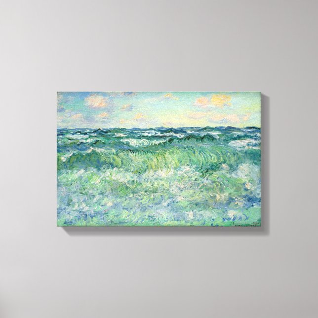 Claude Monet Marine Pourville Frankrike 17X11,25" Canvastryck (Framsida)