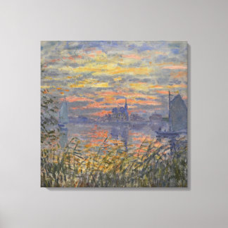 Claude Monet-Marine View with a Sunset Canvas Pri