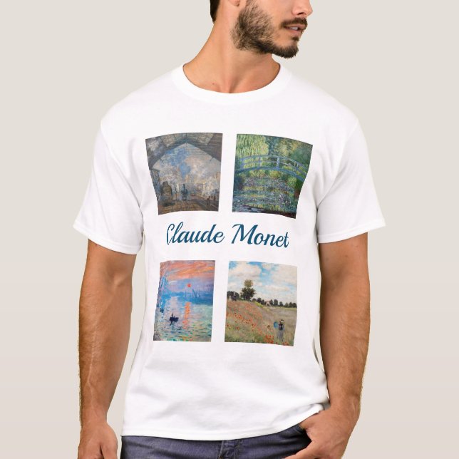 Claude Monet Masterbit Patchwork T Shirt (Framsida)