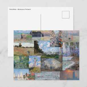 Claude Monet - Masterpieces Patchwork Vykort