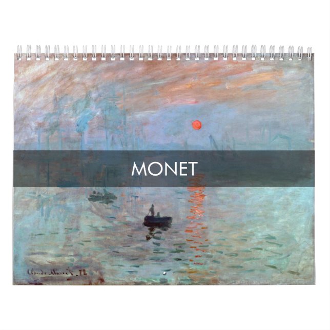 Claude Monet Mästerverk Kalender (Omslag)
