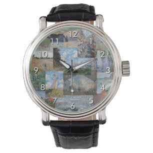 Claude Monet - mästerverk Patchwork Armbandsur