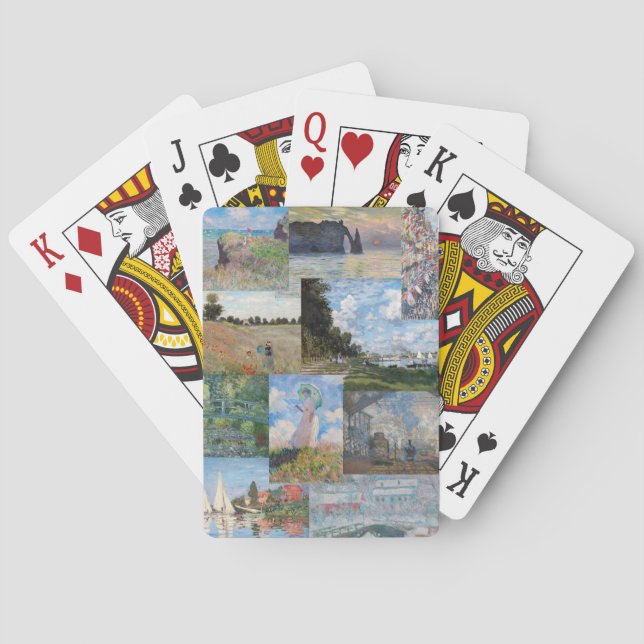 Claude Monet - mästerverk Patchwork Casinokort (Baksidan)