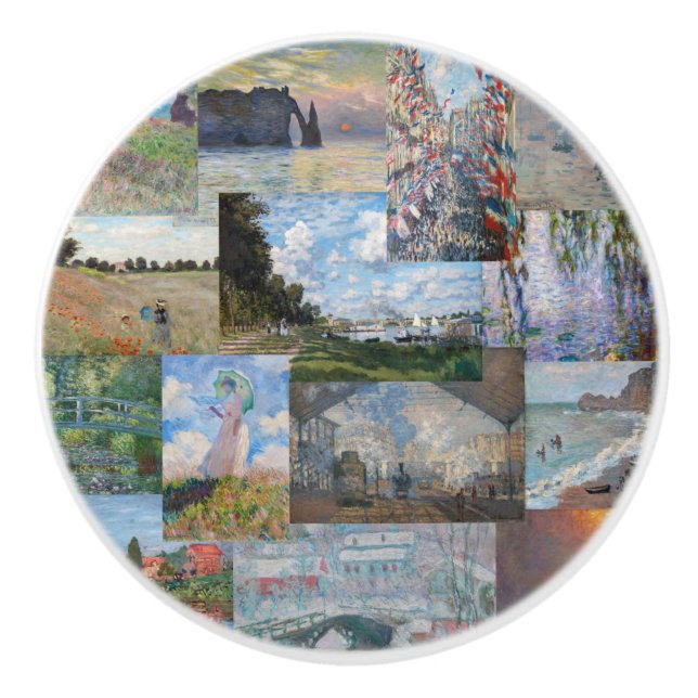 Claude Monet - mästerverk Patchwork Knopp (Framsidan)