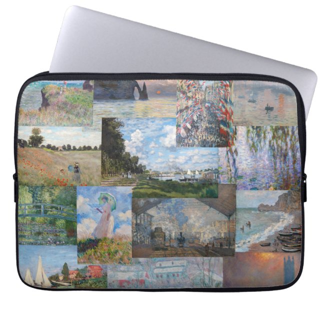Claude Monet - mästerverk Patchwork Laptop Fodral (Framsidan)
