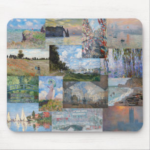 Claude Monet - mästerverk Patchwork Musmatta