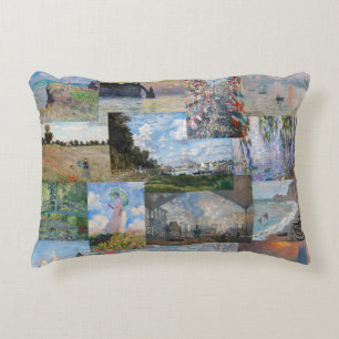 Claude Monet - mästerverk Patchwork Prydnadskudde