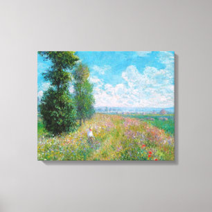 Claude Monet - Meadow with Poplars Canvastryck