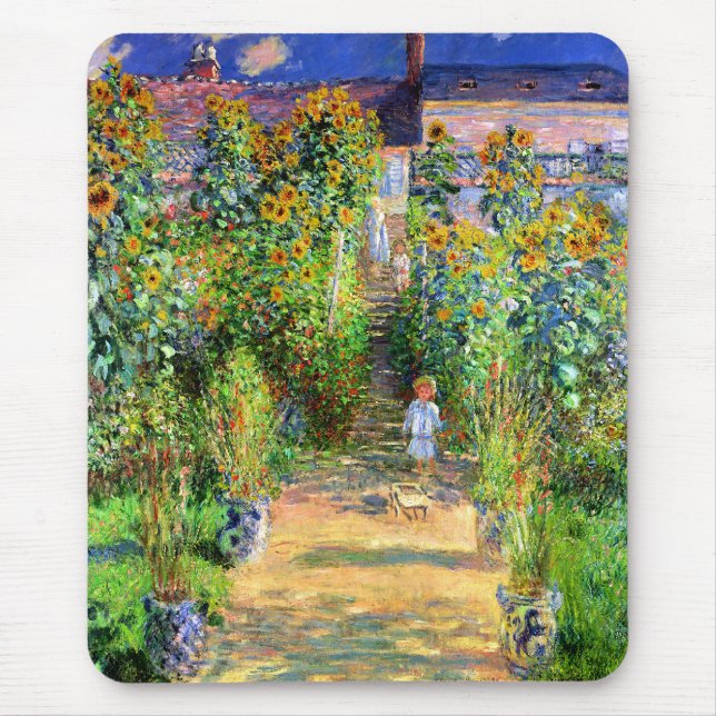Claude Monet: Monets Garden vid Vétheuil Musmatta (Framsidan)