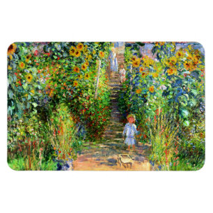 Claude Monet: Monets trädgård på Vétheuil Magnet