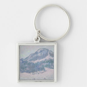 Claude Monet montering Kolsaas, norge, 1895 Fyrkantig Silverfärgad Nyckelring
