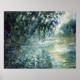 Claude Monet Morgon om Seine Poster