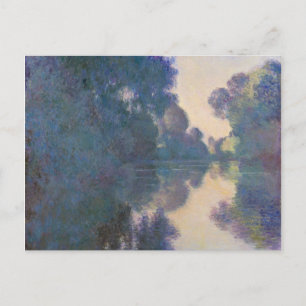 Claude Monet   Morgon på Seine nära Giverny Vykort