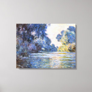 Claude Monet, morgon på Seine på Giverny Canvastryck