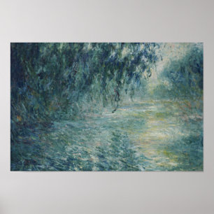 Claude Monet - morgon på Seine Poster