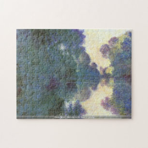 Claude Monet-Morgon på Seinen på Giverny puzzl Pussel