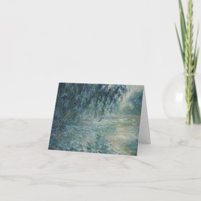 Claude Monet - morgon på snö Tack Kort (Framsida)