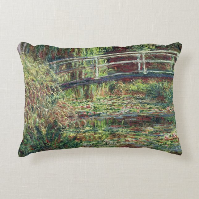 Claude Monet | näckrosdamm: Rosa Harmoni, 1900 Prydnadskudde (Framsidan)