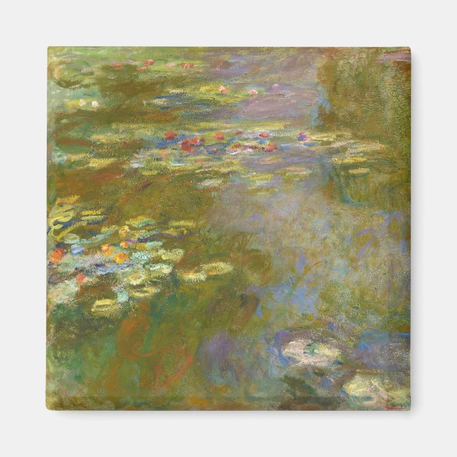 Claude Monet - Näckrosdammen 1917 Magnet (Framsidan)