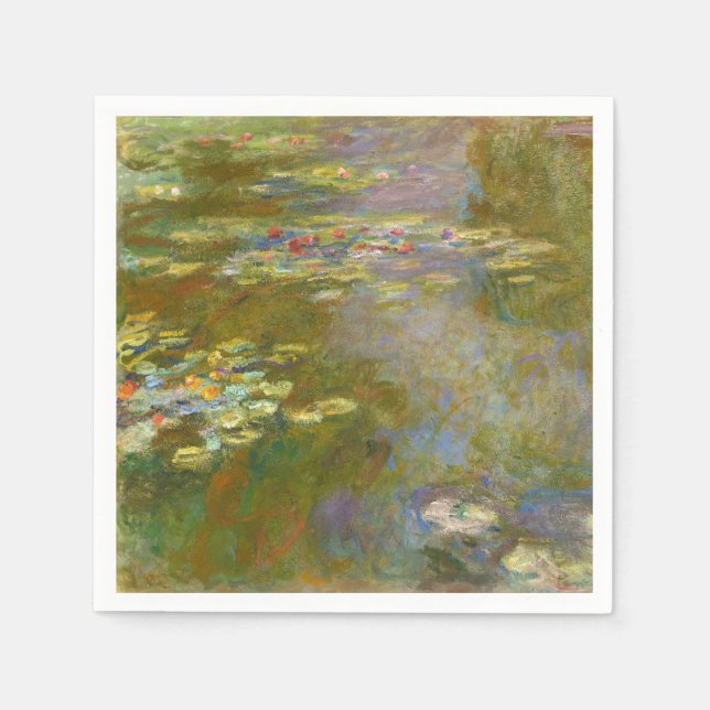 Claude Monet - Näckrosdammen 1917 Pappersservett (Framsidan)