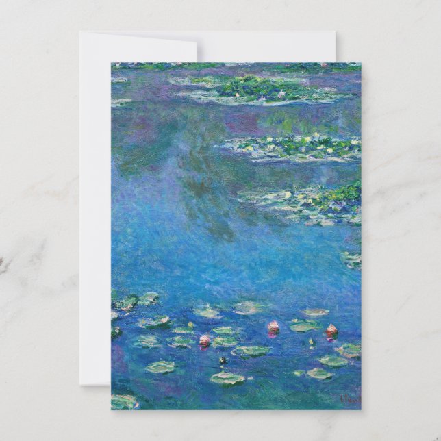 Claude Monet - Näckrosor 1906 Tack Kort (Framsida)