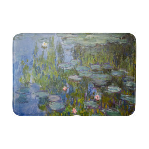 Claude Monet Näckrosor 1915 Impressionistisk konst Badrumsmatta