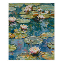 Claude Monet Näckrosor 1916 Finkonst