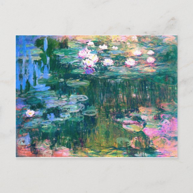 Claude Monet Näckrosor 1917 Vykort (Framsida)