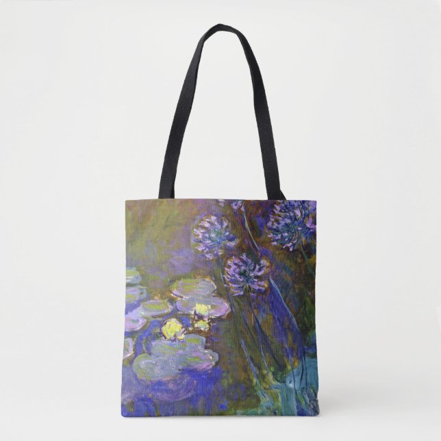 Claude Monet Näckrosor Agapanthus Tygkasse (Framsida)