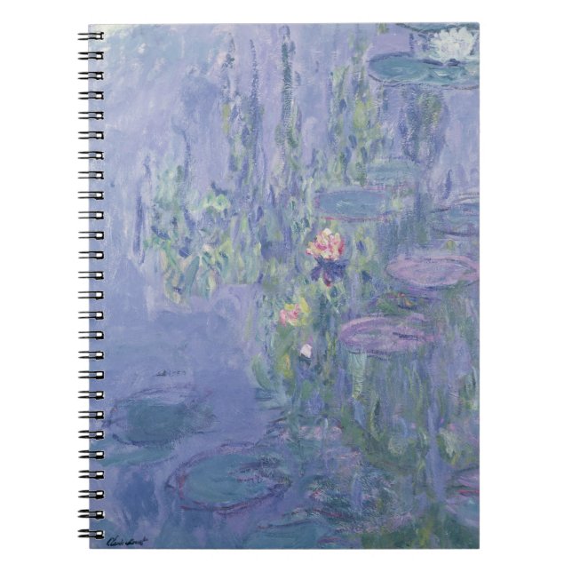 Claude Monet | näckrosor Anteckningsbok Med Spiral (Framsidan)