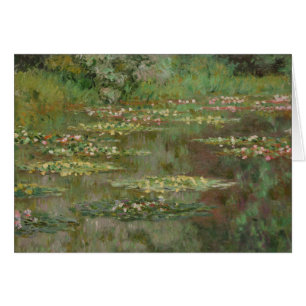 Claude Monet näckrosor eller näckrosdamm Hälsningskort