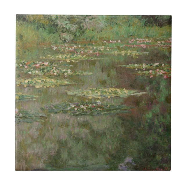 Claude Monet | näckrosor eller näckrosdamm Kakelplatta (Framsidan)