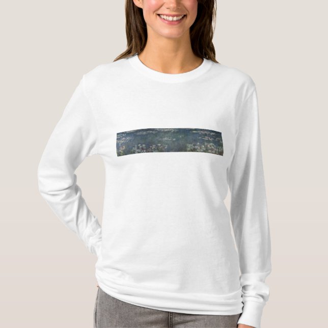 Claude Monet | näckrosor: Gröna reflexioner T Shirt (Framsida)