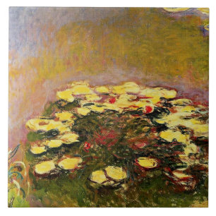 Claude Monet, Näckrosor (gula), Kakelplatta