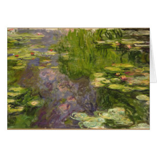 Claude Monet näckrosor Hälsningskort