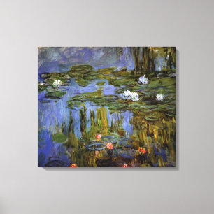 Claude Monet - näckrosor i damm Canvastryck