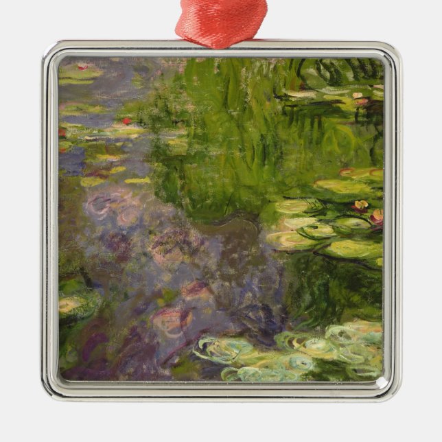 Claude Monet | näckrosor Julgransprydnad Metall (Framsidan)