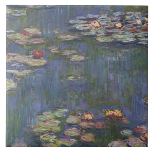 Claude Monet - näckrosor Kakelplatta (Framsidan)