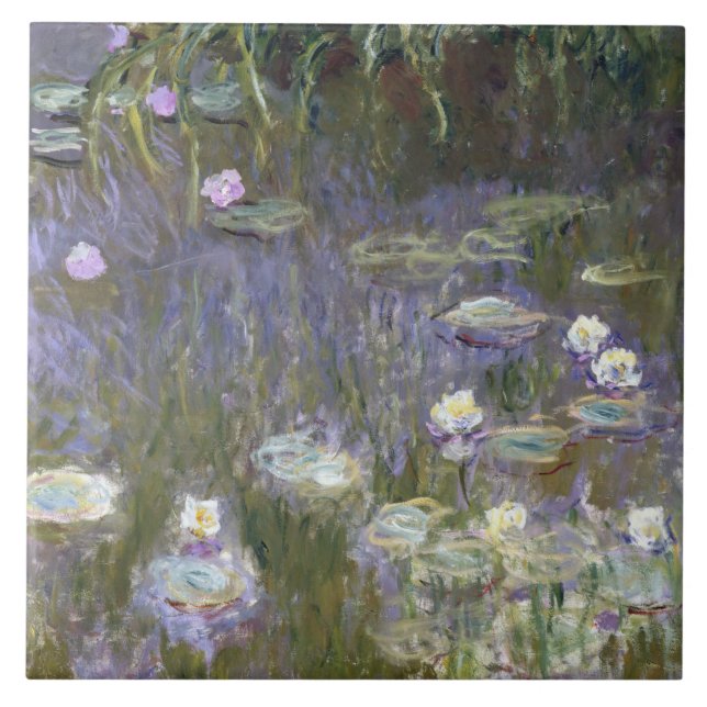 Claude Monet - näckrosor Kakelplatta (Framsidan)
