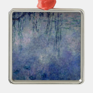 Claude Monet   näckrosor: Lämnade tårpilar Julgransprydnad Metall