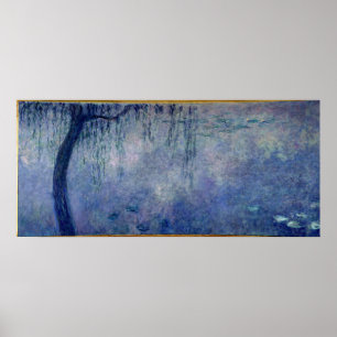Claude Monet   näckrosor: Lämnade tårpilar Poster